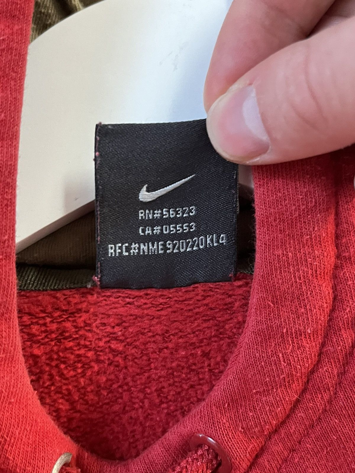 Japanese Brand × Nike Nike hoodie distressed 00s red Size US L / EU 52-54 / 3 - 3 Thumbnail