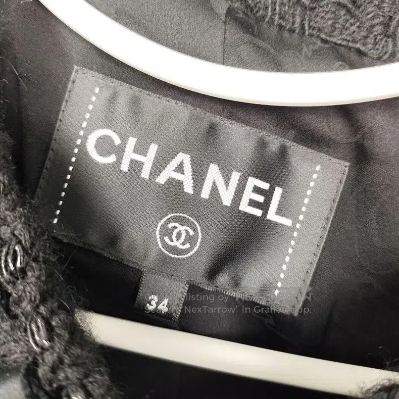 Chanel Chanel Tweed Roman black coat Size XXS / US 00 / IT 34 - 4 Thumbnail