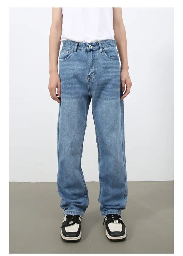 Japanese Brand Sara Japanese retro straight washed jeans loose straight Size US 32 / EU 48 - 1 Thumbnail