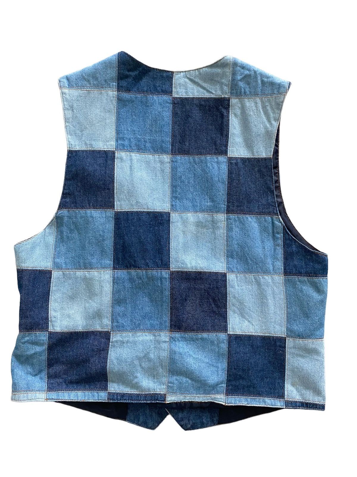 Indigo × Japanese Brand × Kapital Kountry Vintage A.T.L.D Patchwork Denim Vest Indigo nice design Size US M / EU 48-50 / 2 - 4 Thumbnail
