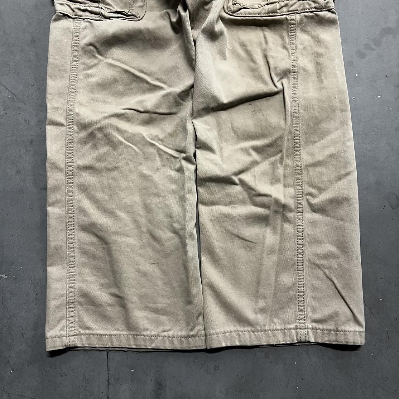 Japanese Brand × Vintage Vintage Y2K/2000s Baggy Khaki Cargo Pants! Size US 34 / EU 50 - 5 Thumbnail