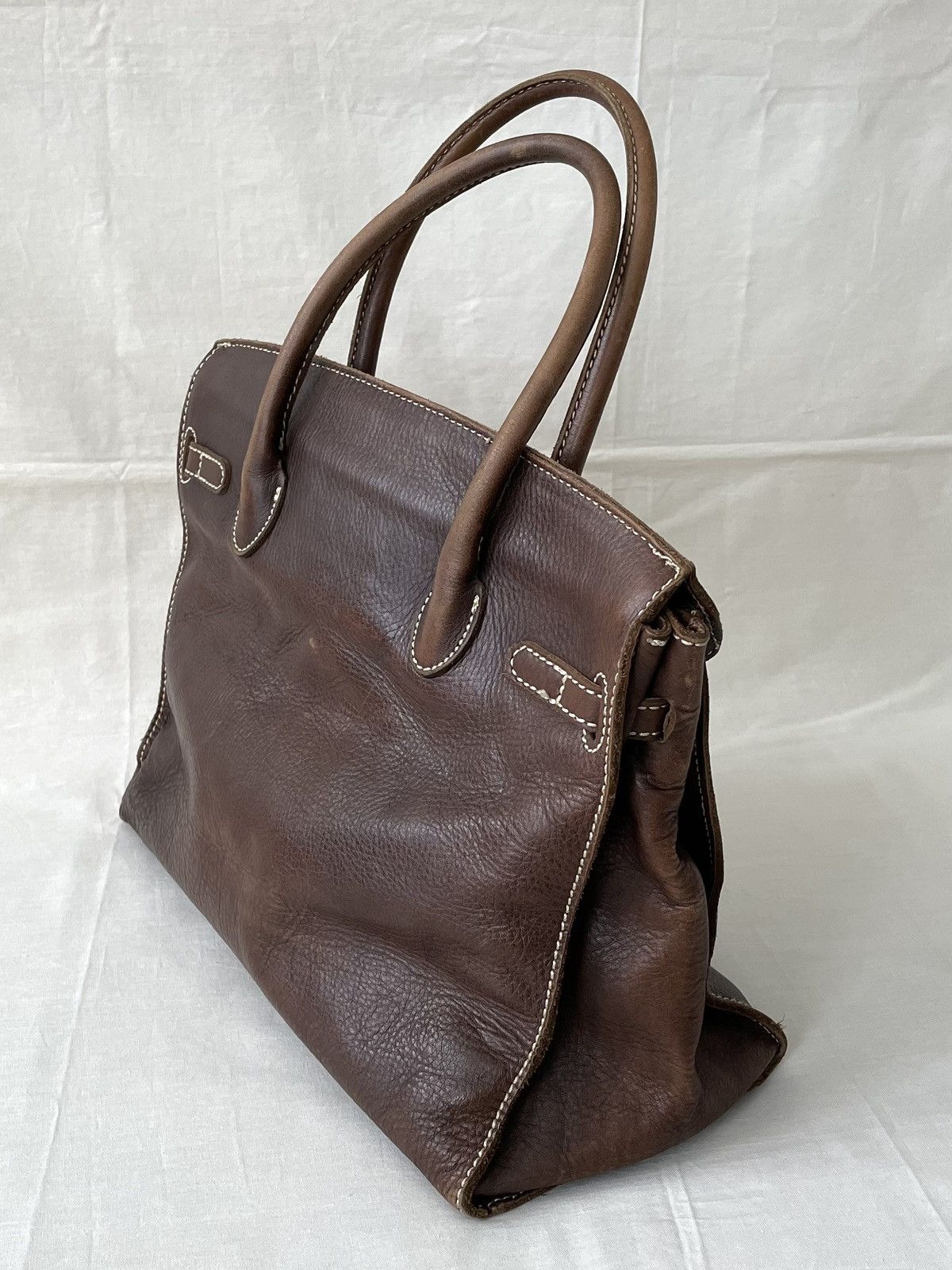 Mademoiselle Non Non Birkin Style Leather Bag by Mademoiselle Japan Size ONE SIZE - 5 Thumbnail