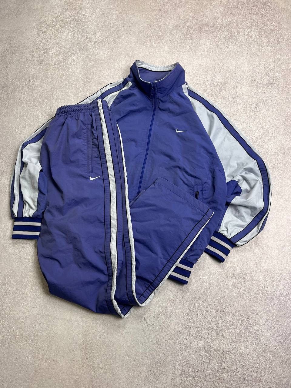 Nike × Vintage VINTAGE NIKE SWOOSH BAGGY CRAZY RETRO TRACKPANTS Y2K M Size US M / EU 48-50 / 2 - 2 Thumbnail