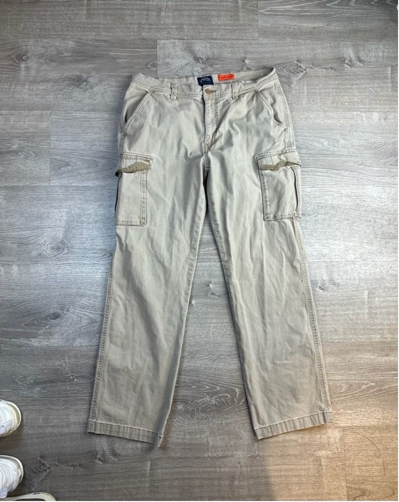 St. Johns Bay Men's Vintage St. John's Bay Cargo Pants Size 34x32 Beige Size US 34 / EU 50 - 4 Thumbnail