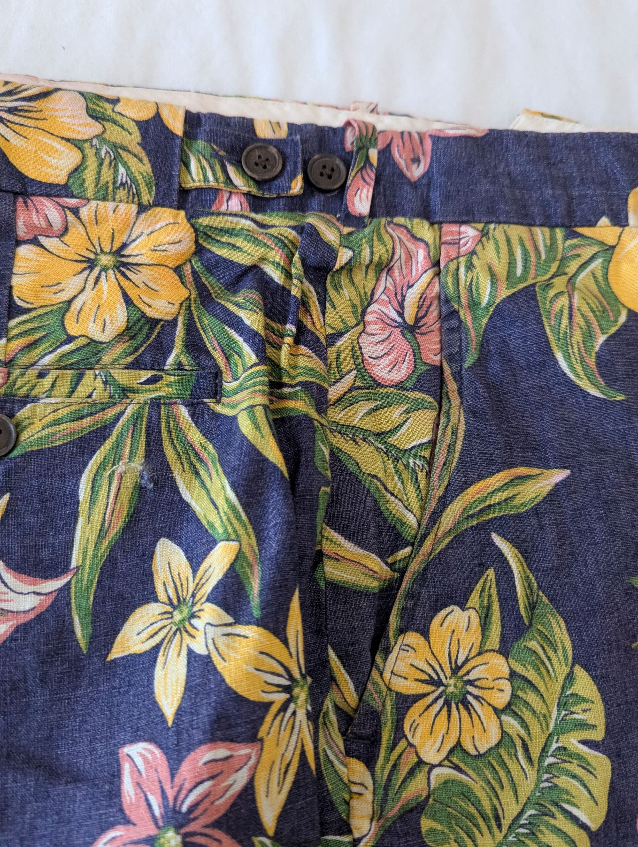 Polo Ralph Lauren Vintage floral Linen Shorts pant Size US 38 / EU 54 - 3 Thumbnail