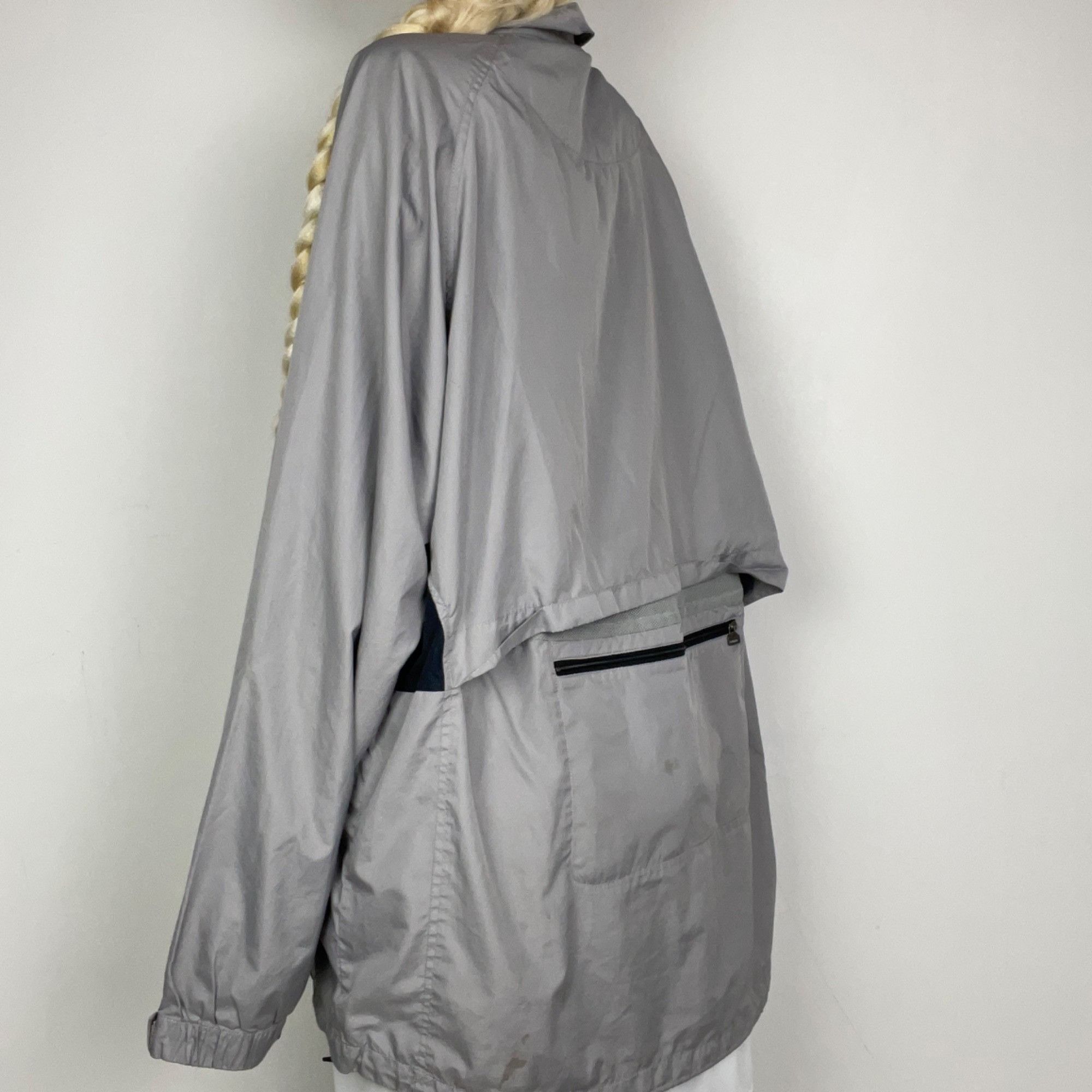 Nike XL - Y2K Nike Grey Windbreaker Size US XL / EU 56 / 4 - 3 Thumbnail
