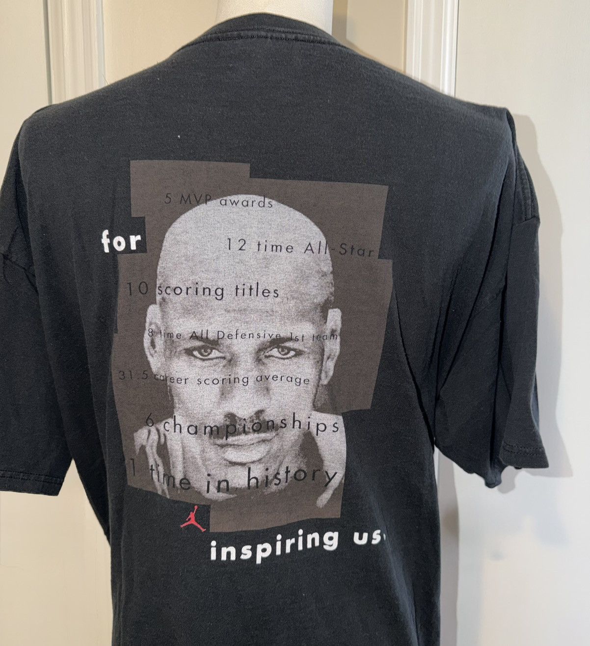 Nike VTG Nike Michael Jordan “Thanks Mike” Men’s Black T-Shirt 2X Size US XXL / EU 58 / 5 - 7 Thumbnail