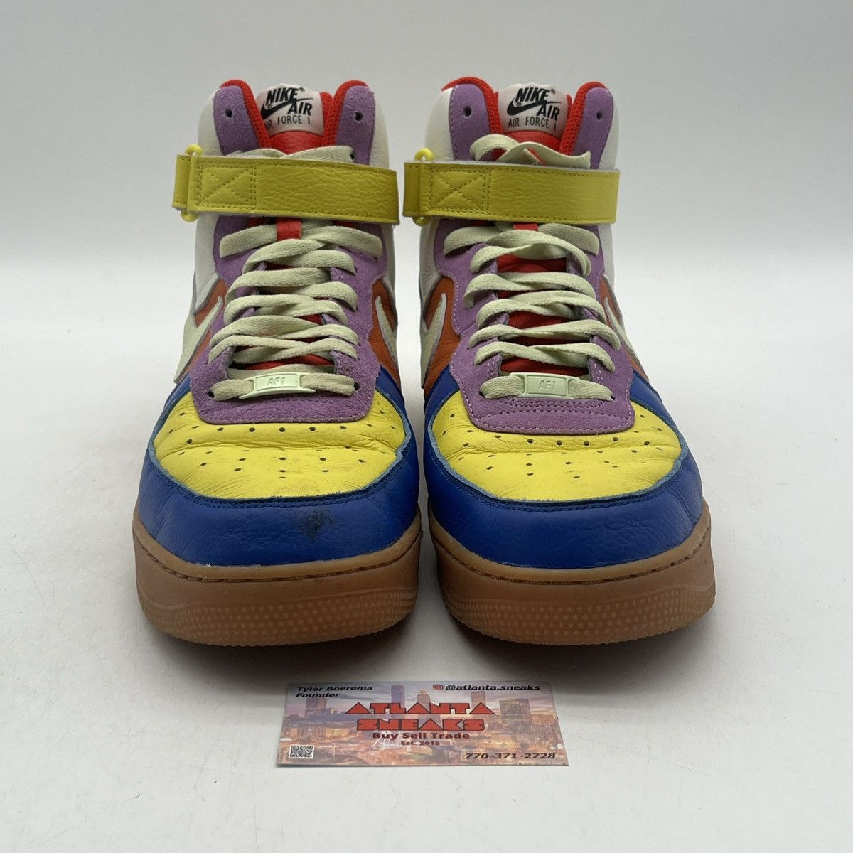 Nike Nike is Nike by you Air Force 1 high multi color Size US 13 / EU 46 - 2 Thumbnail