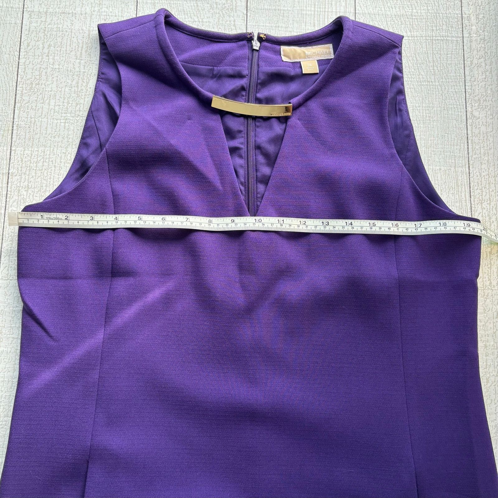 Michael Kors MICHAEL Michael Kors Purple Sleeveless Shift Dress Size 14 Size XL / US 12-14 / IT 48-50 - 6 Thumbnail