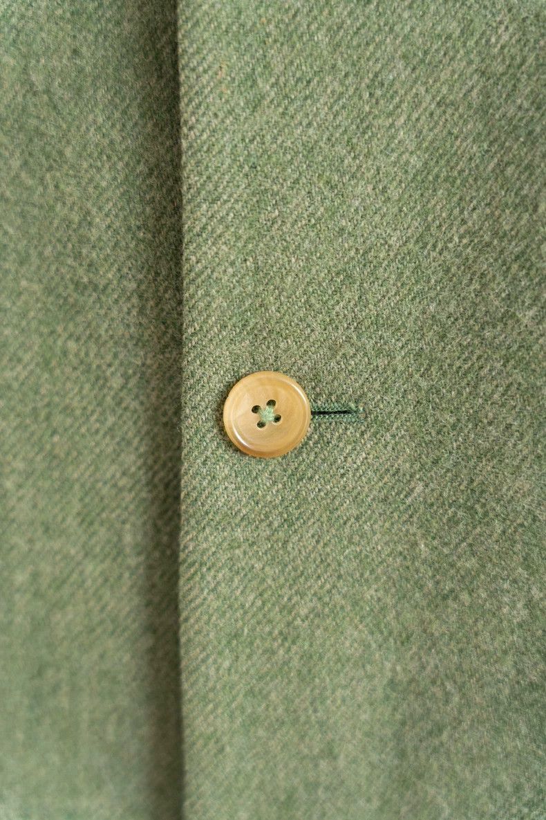 Yohji Yamamoto Yohji Yamamoto size m 90aw brown-green color-block blazer Size 38R - 7 Thumbnail