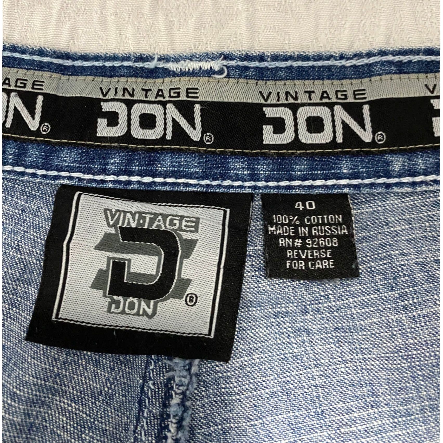 Denime VINTAGE DON Jeans 40 Mens Denim Blue Baggy Wide-Leg 90s Y2K Skater Jeans Mens Size US 40 / EU 56 - 5 Thumbnail