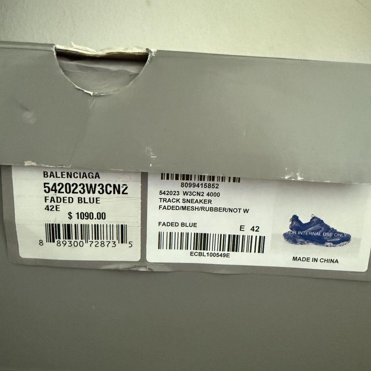 Balenciaga SOLD OUT ❌❌❌❌❌Balenciaga Track Faded Blue Size US 9 / EU 42 - 9 Thumbnail