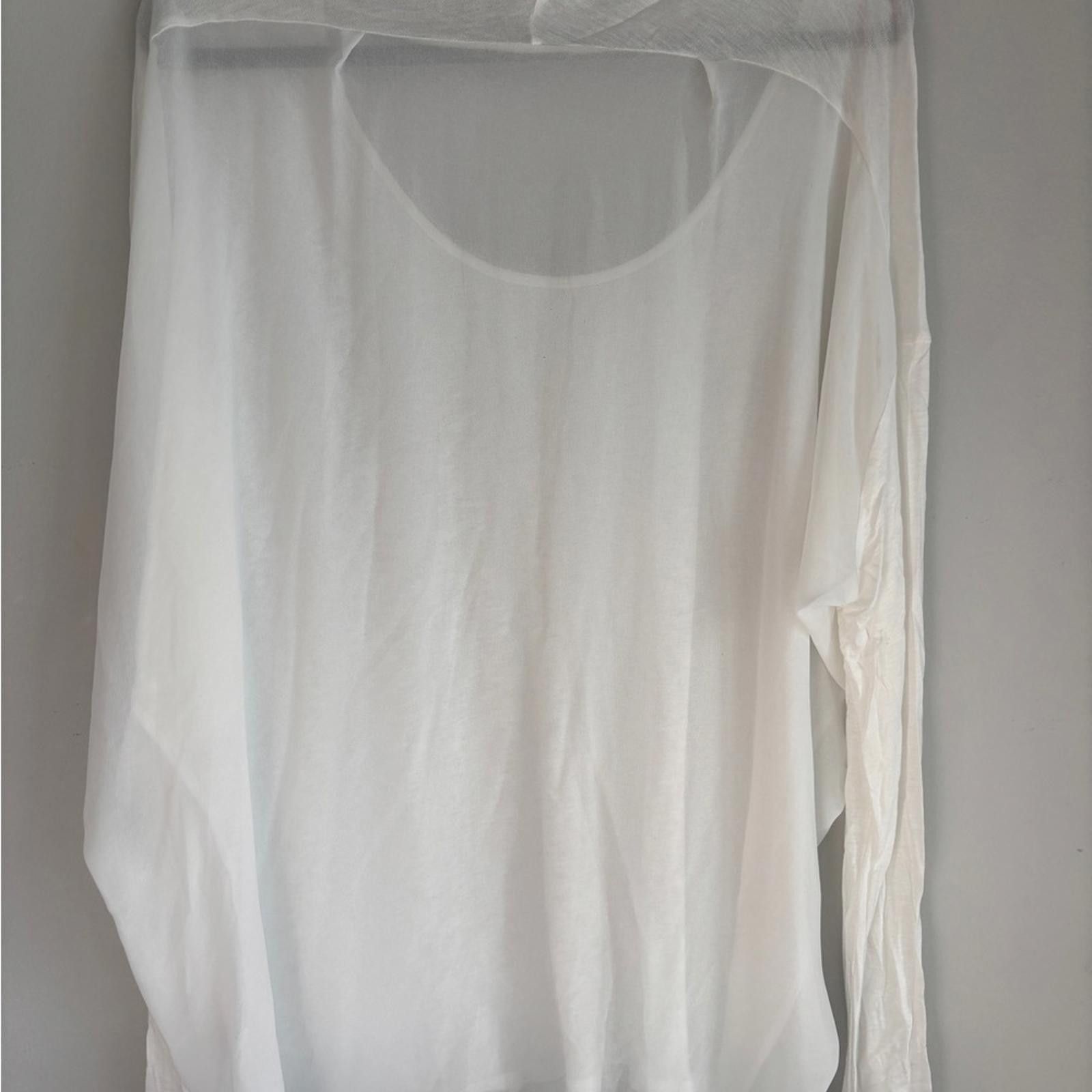 Velvet Velvet White Long Sleeve Tee Essential Comfort Size XL / US 12-14 / IT 48-50 - 3 Thumbnail