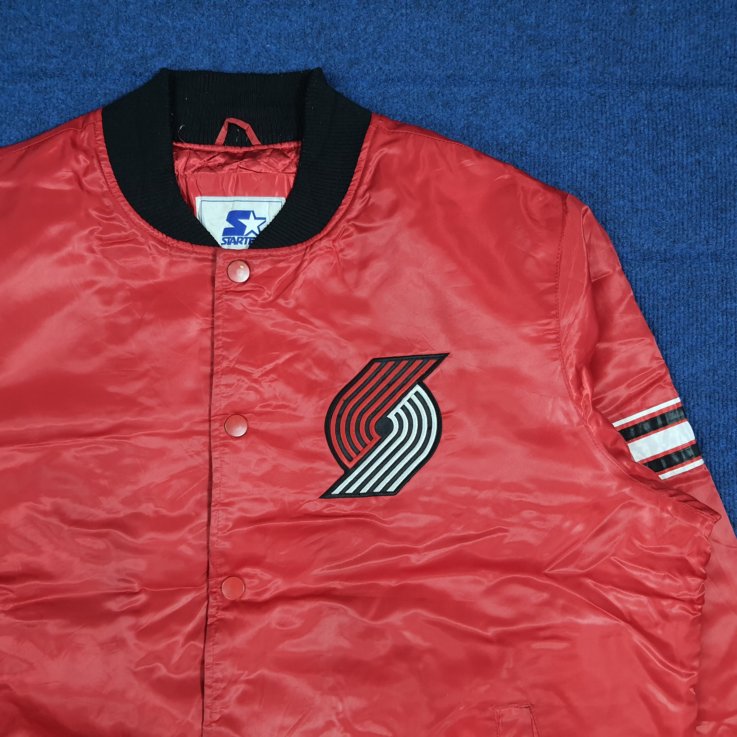 Starter Vintage 90s Starter Rip City Bomber NBA Basketball C281N14 Size US XXL / EU 58 / 5 - 4 Thumbnail