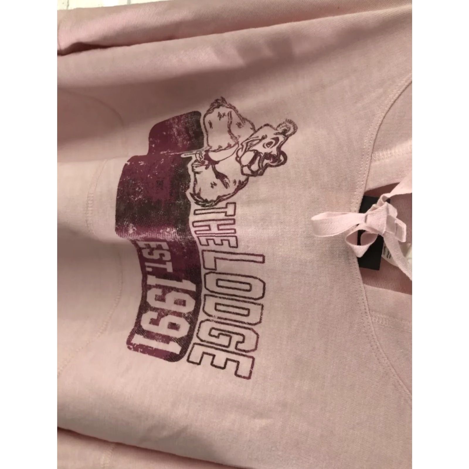 Vintage VINTAGE Ouray Sportswear Pink Hoodie The Lodge Est.1991 Women L Pullover Activewear Shirt/Hoody Womens (adjusted to fit rules) Size L / US 10 / IT 46 - 3 Thumbnail