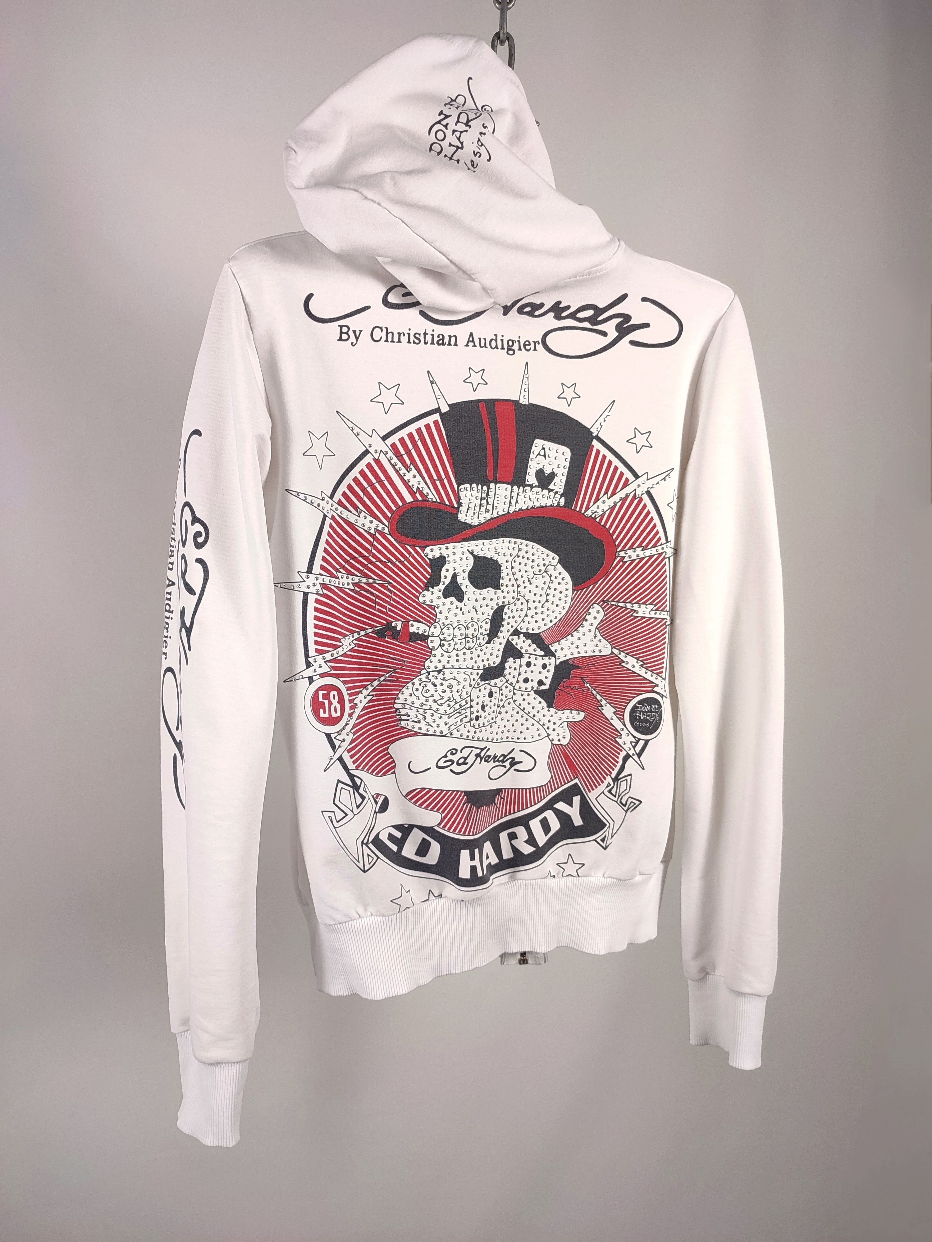 Christian Audigier Ed hardy white hoodie Size S / US 4 / IT 40 - 9 Thumbnail