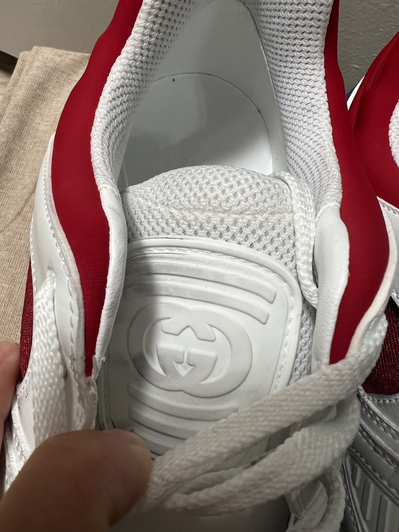 Gucci MEN Gucci Basket White Demetra Size US 12.5 / EU 45-46 - 2 Thumbnail