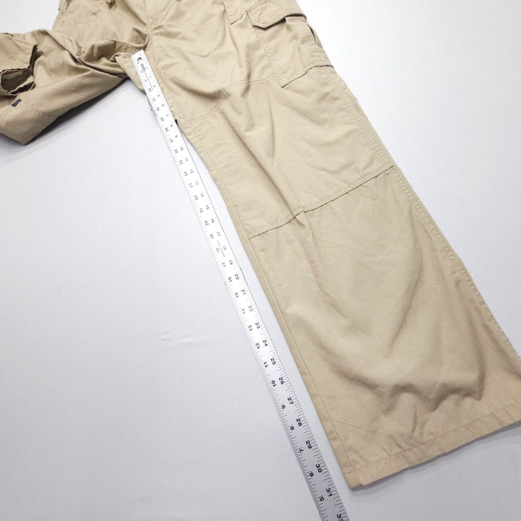 Vintage 5.11 Tactical Taclite Pro Ripstop Pants Size 16 Tan Cargo Utility Workwear Womens Size 38" / US 16 / IT 52 - 6 Thumbnail