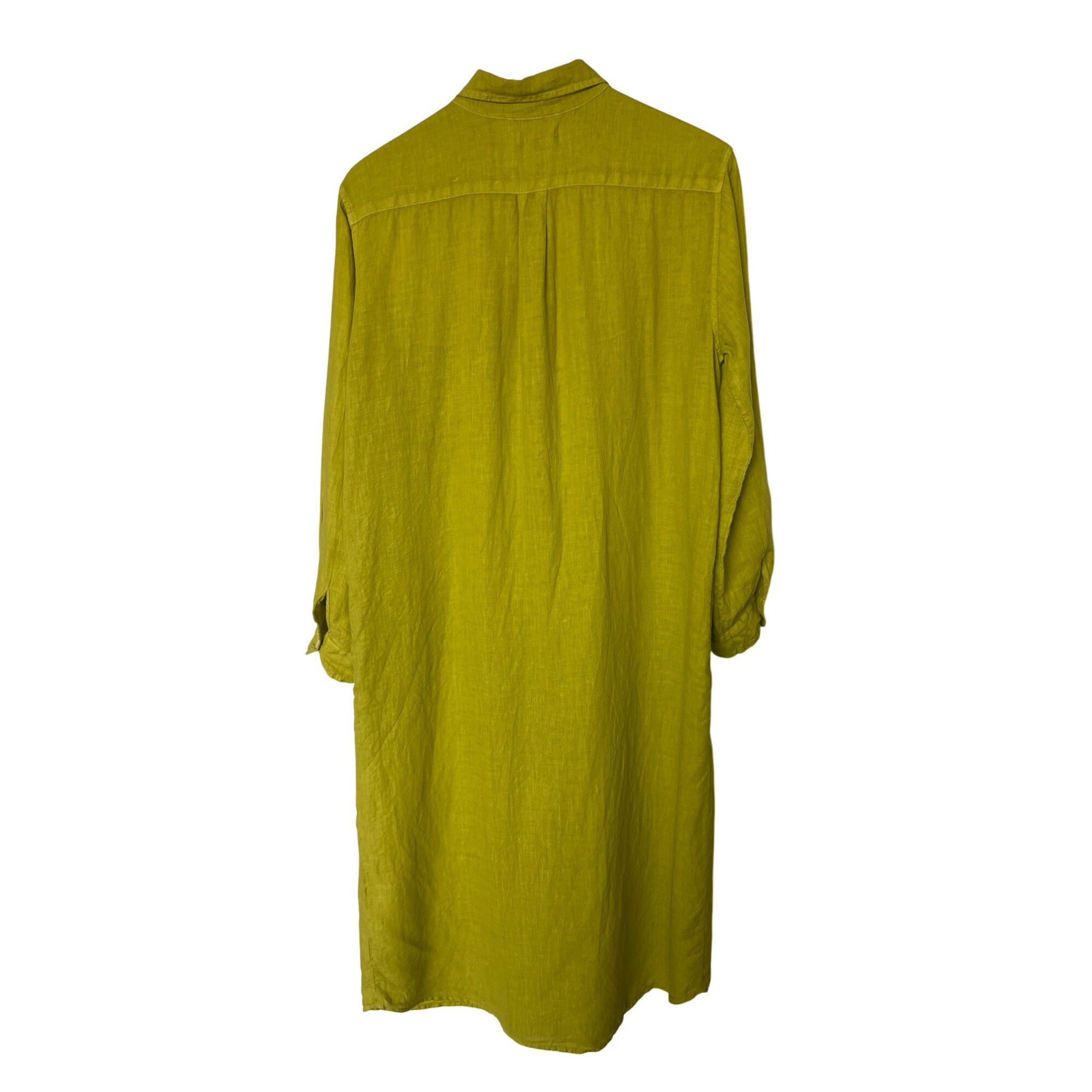 Velvet Velvet By Graham & Spencer Chartreuse Button-Down Midi Shirt Size XS / US 0-2 / IT 36-38 - 6 Thumbnail