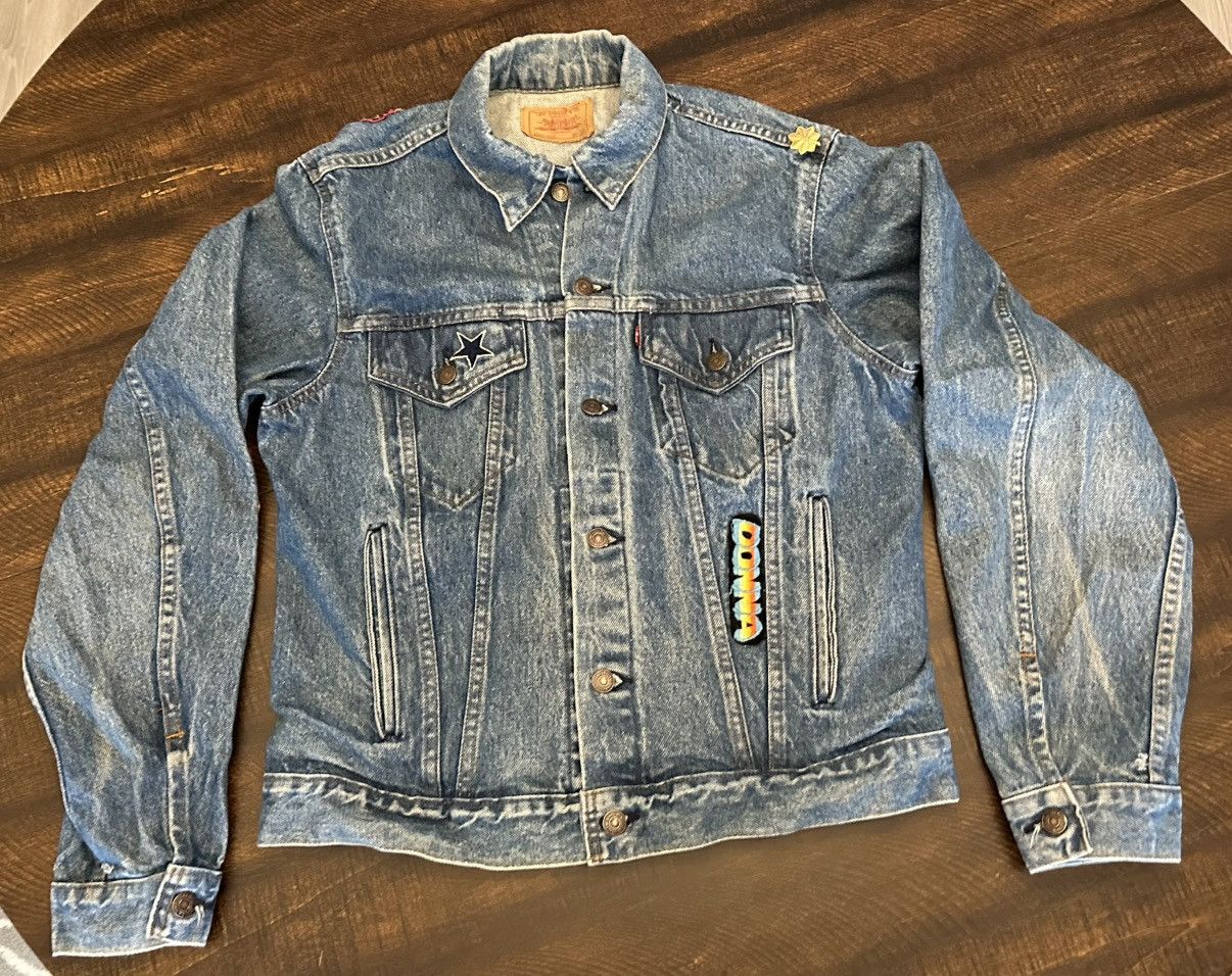Levi's Vintage Thrashed/Patched Levi's Jean Jacket 44L-70506-0214 Size L / US 10 / IT 46 - 1 Thumbnail