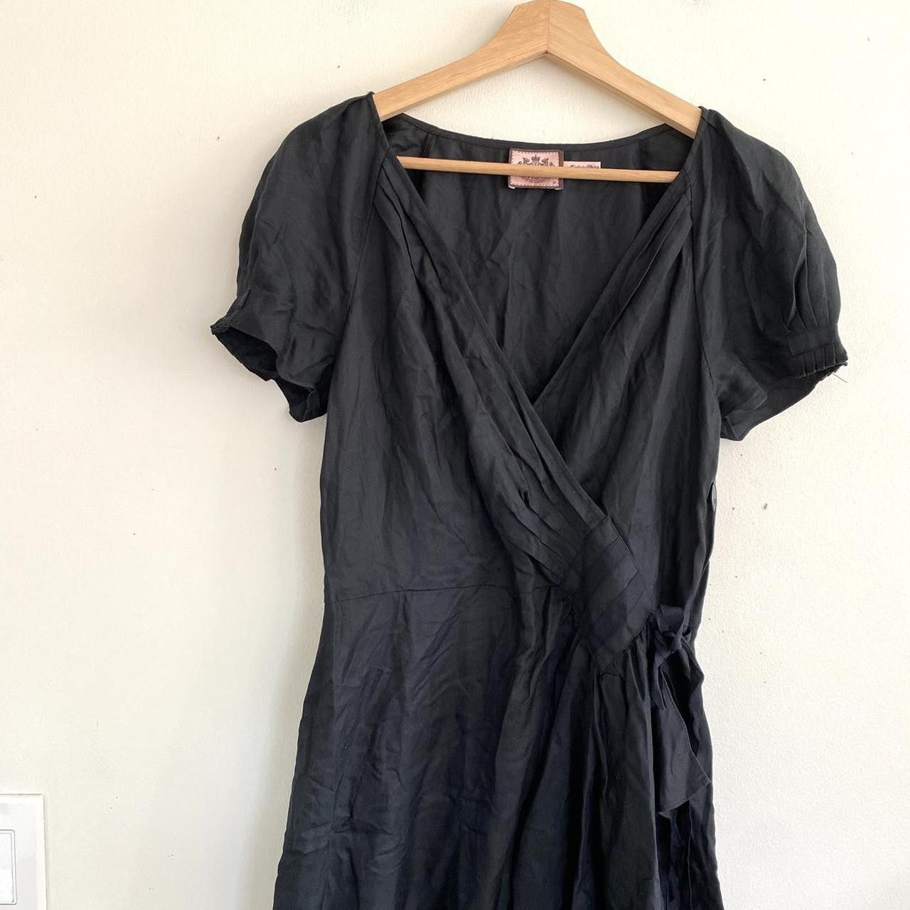 Juicy Couture JUICY COUTURE BLACK BABY DOLL MINI DRESS WOMENS SIZE 10 Size L / US 10 / IT 46 - 4 Thumbnail