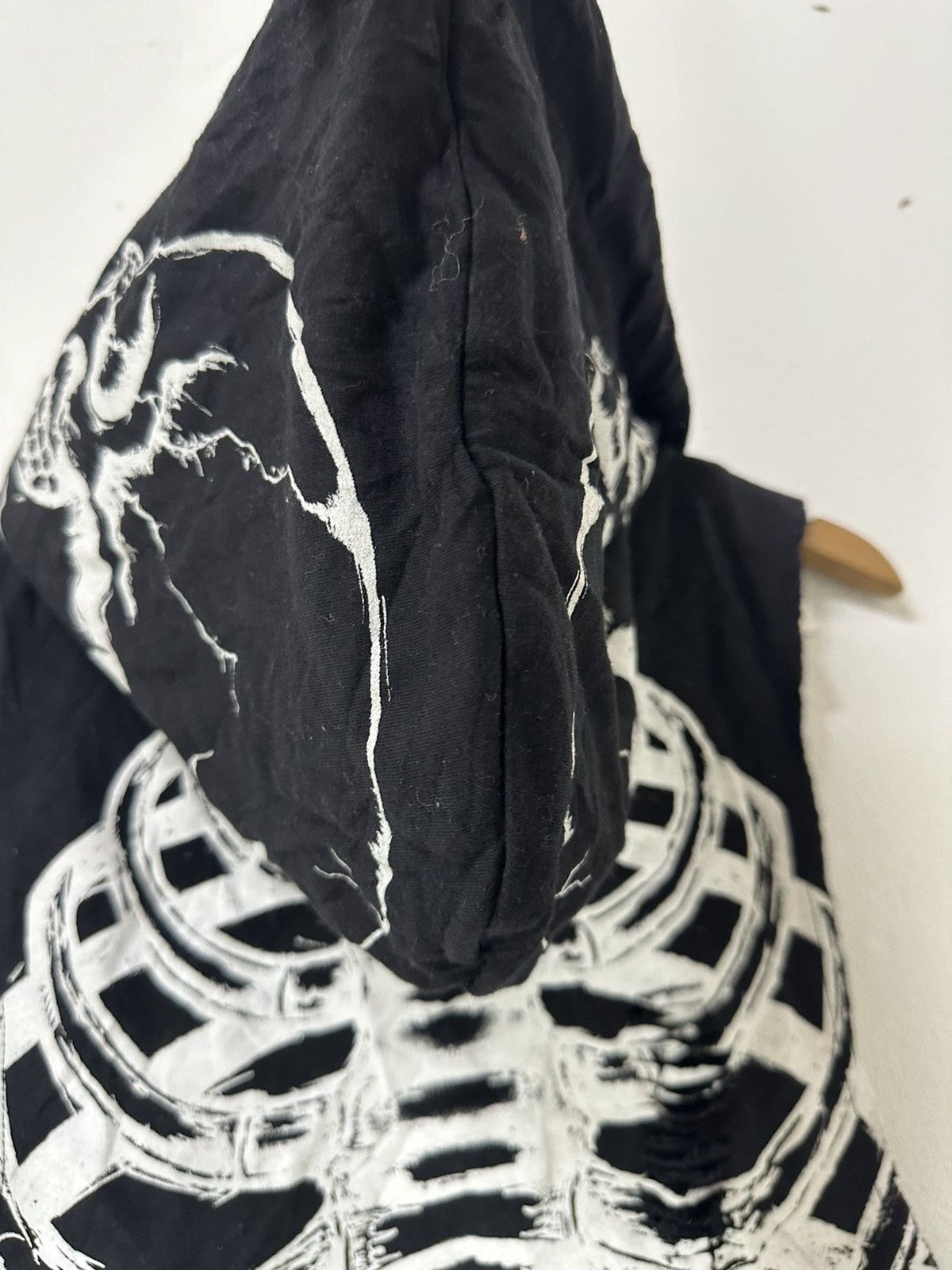 Japanese Brand Skeleton Sleeveless Hoodies Jacket Distressed Design Skull Size US M / EU 48-50 / 2 - 7 Thumbnail