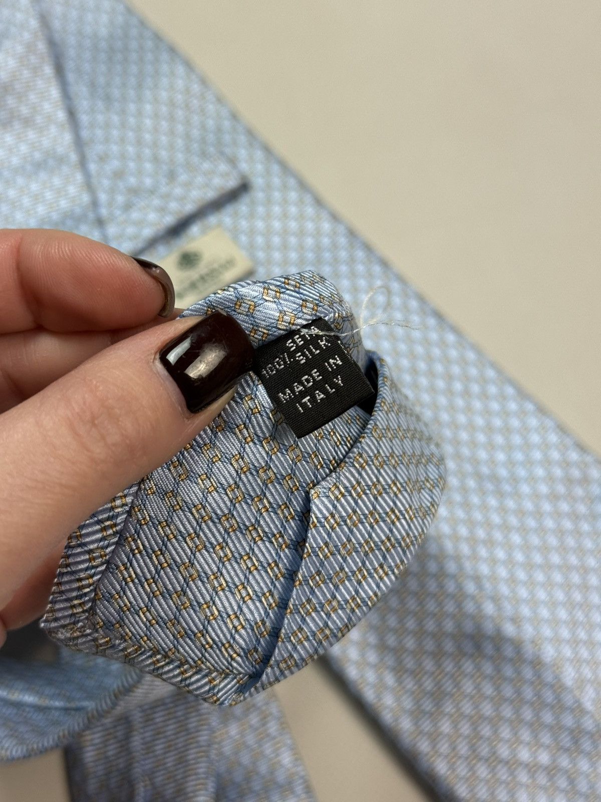 Luigi Borrelli Luigi Borrelli Napoli Silk Geometric Pattern Tie Size ONE SIZE - 4 Thumbnail