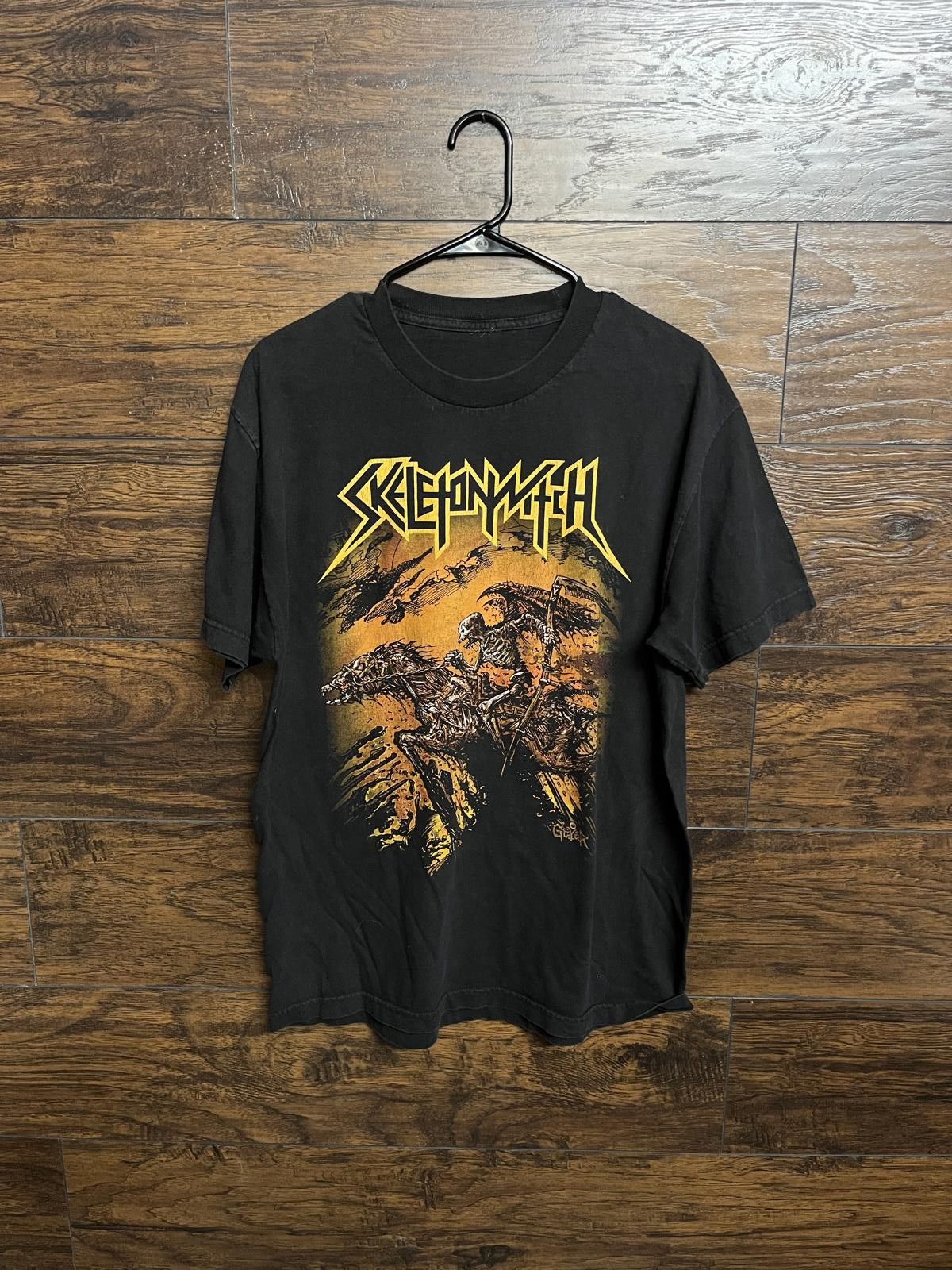 Designer SkeletonWitch 2014 T-shirt Adam Geyer Skeleton Grim Reaper L Size US XL / EU 56 / 4 - 1 Thumbnail