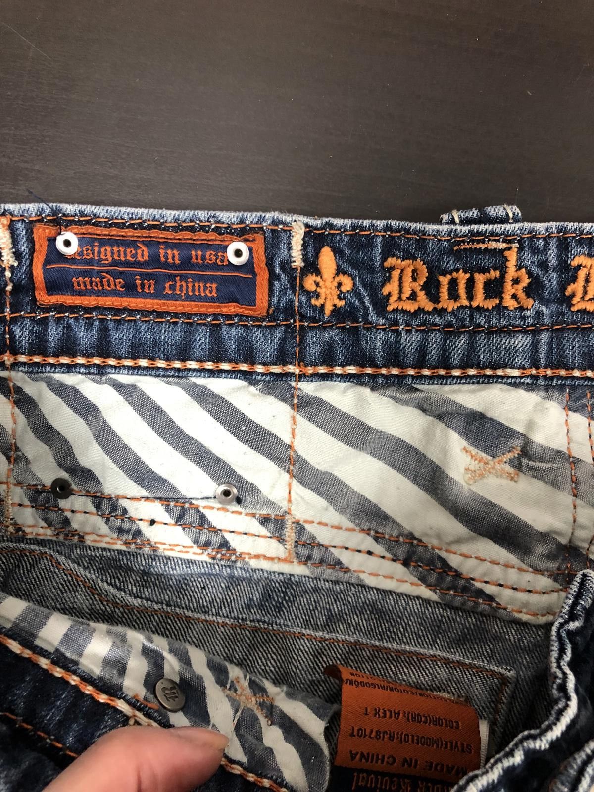 Rock Revival Rock Revival Distressed Jeans - Trendy Casual Style Size 33" - 9 Thumbnail