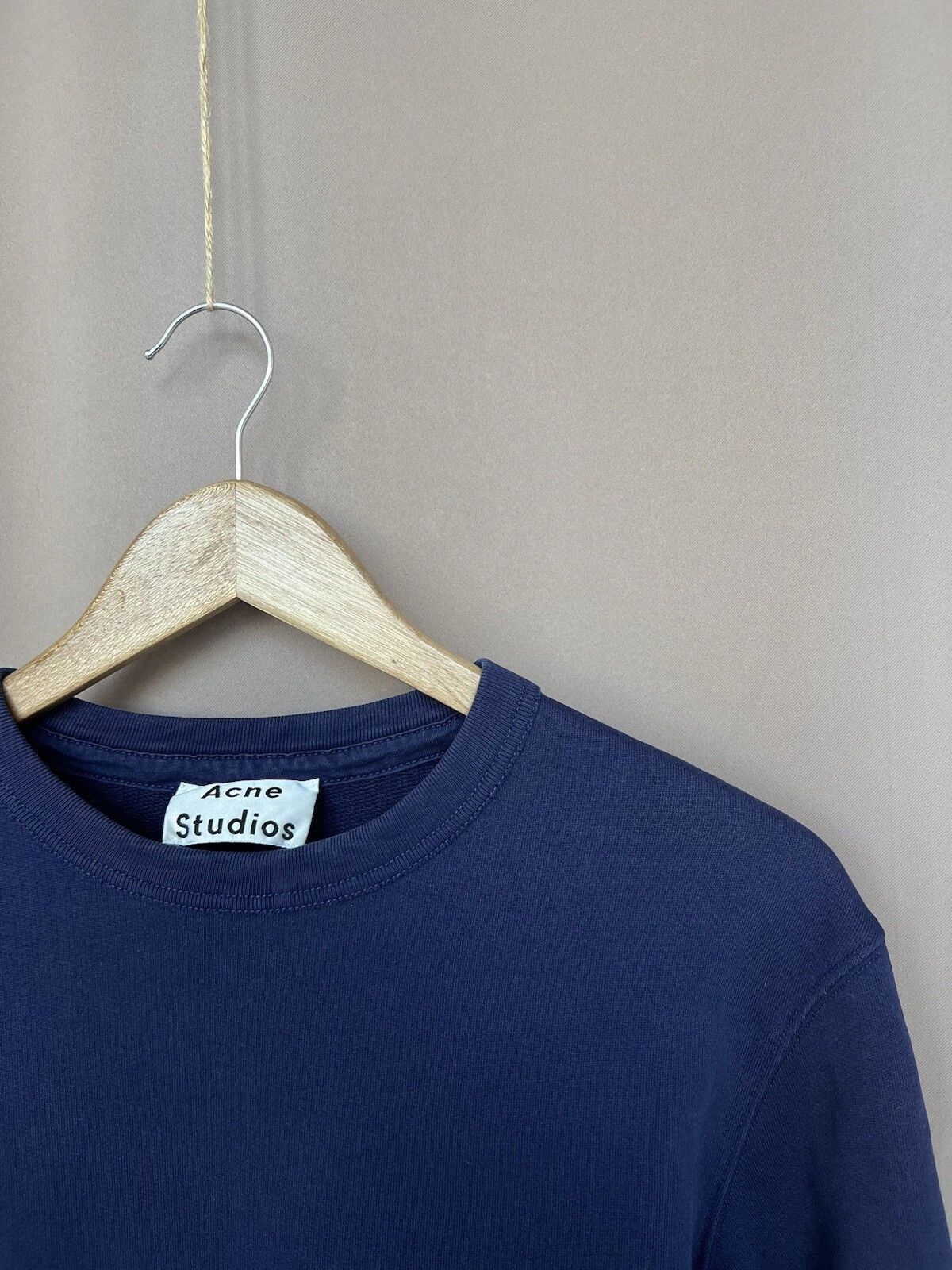 Acne Studios Acne Studios Sweatshirt Mens Size M Navy Crew Neck Sweater Size US M / EU 48-50 / 2 - 6 Thumbnail