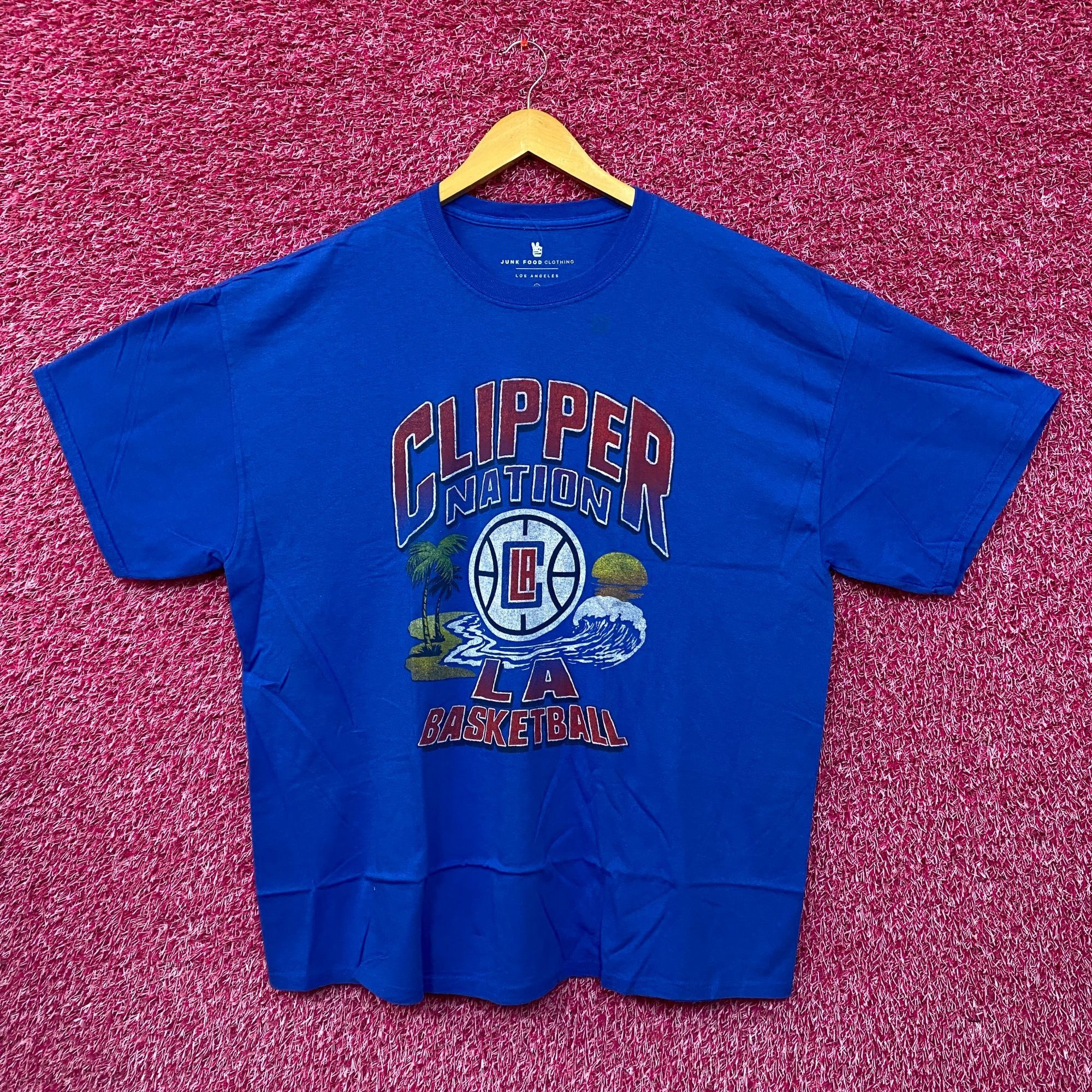 Junk Food NBA LA Clippers Blue Clipper Nation Tshirt size extra large Size US XL / EU 56 / 4 - 1 Thumbnail