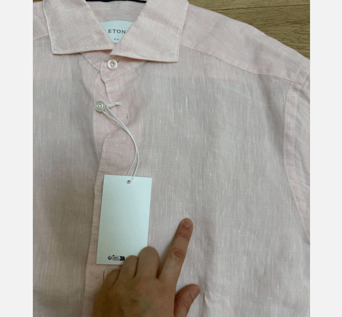 Eton Eton Men's NWT Long Sleeve Linen Button up shirt 39 or 15.5 Size US M / EU 48-50 / 2 - 8 Thumbnail