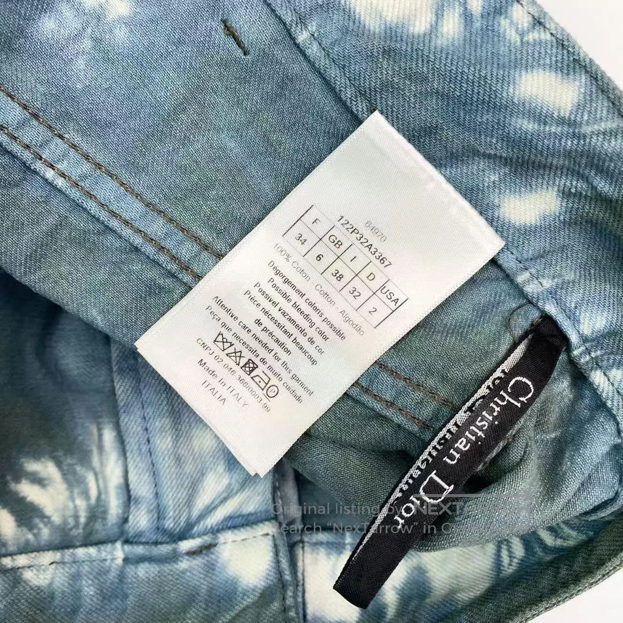 Dior Dior Four-pocket tie-dye denim shorts| Size 42" / US 20 - 4 Thumbnail