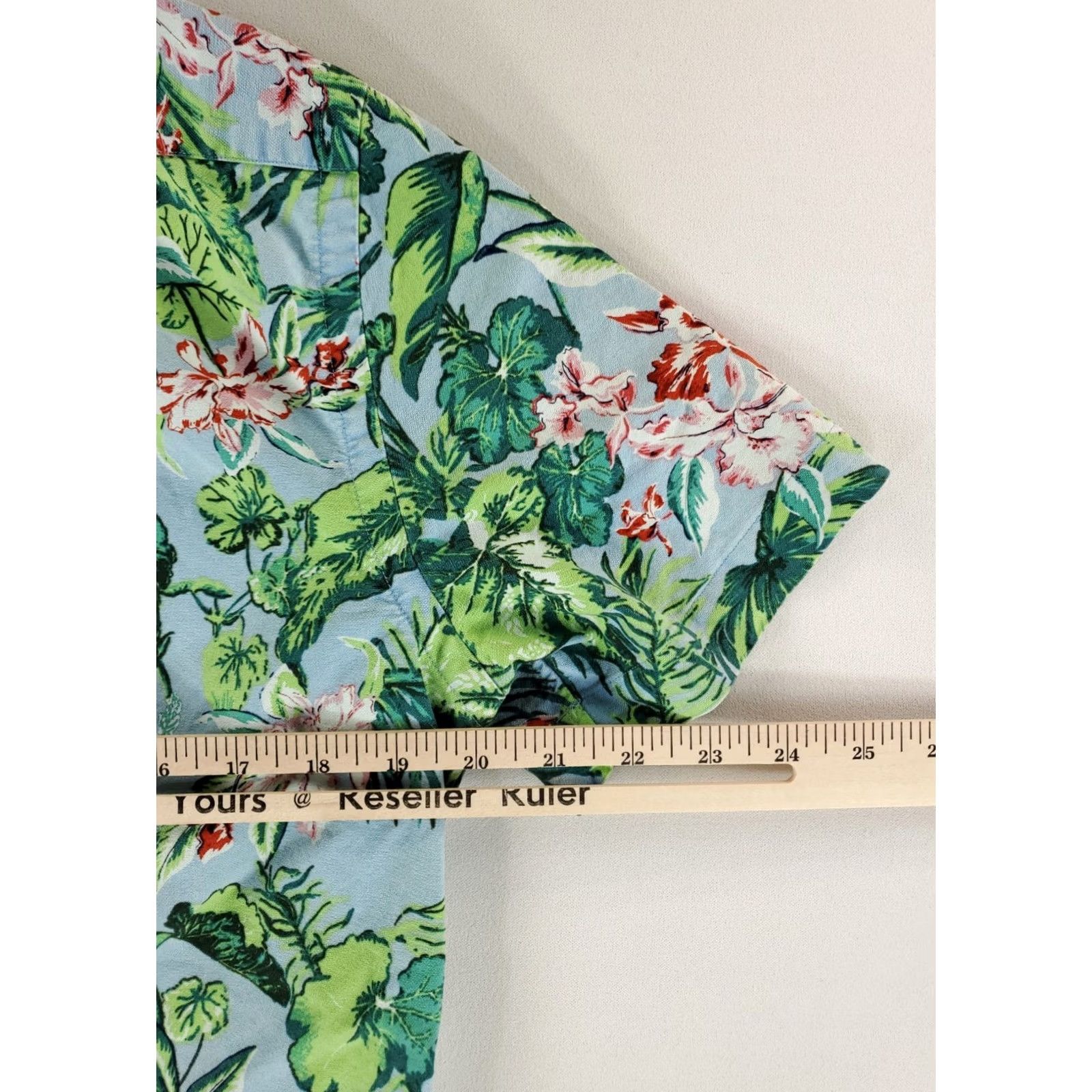 Ralph Lauren Ralph Lauren Shirt Button Down Floral Short Sleeve Green Blue Mens S Multicolor Size US S / EU 44-46 / 1 - 4 Thumbnail