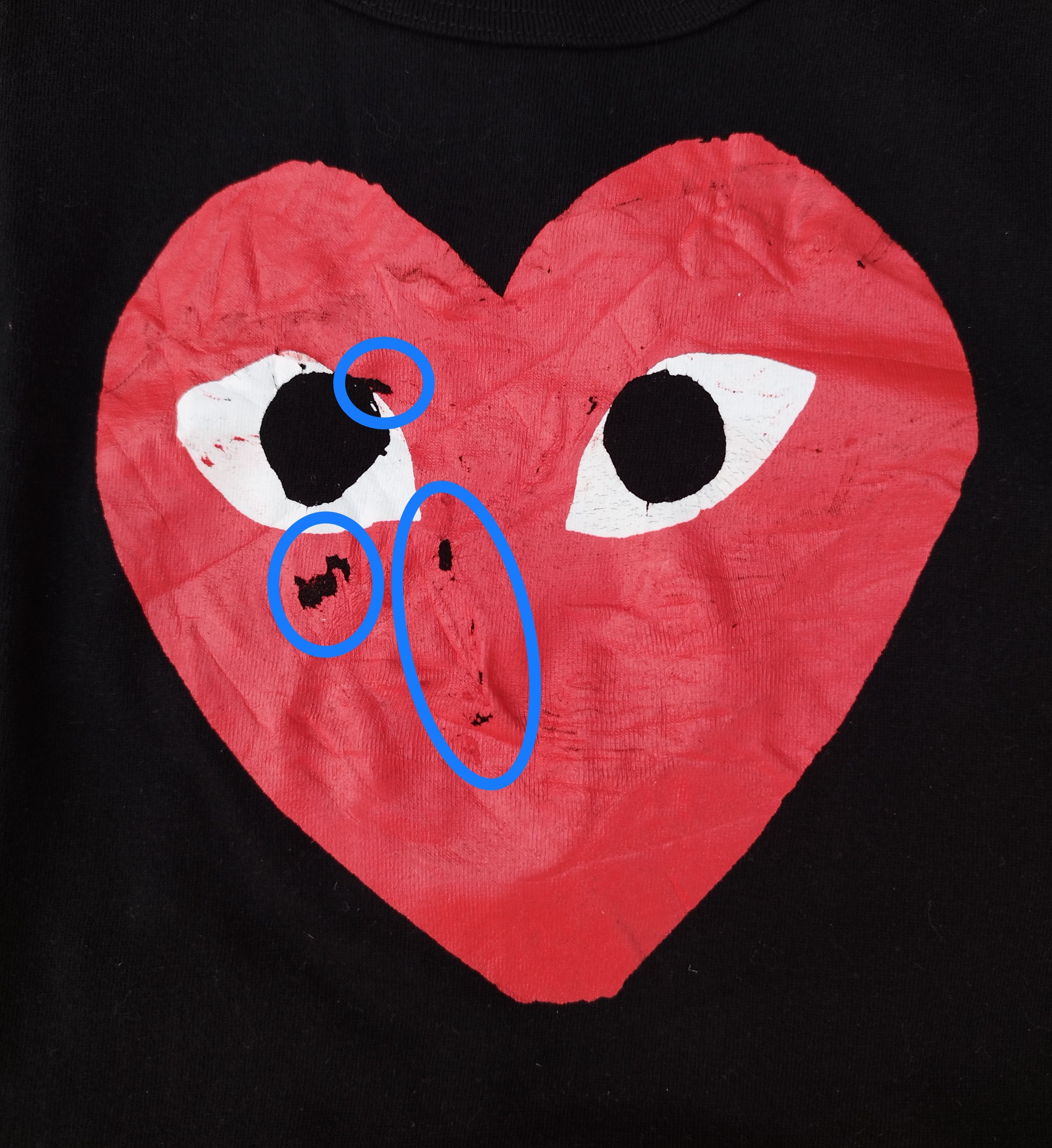 Comme des Garcons × Comme des Garcons PLAY × Junya Watanabe Comme des garcons play big logo t-shirt Size US XL / EU 56 / 4 - 6 Thumbnail