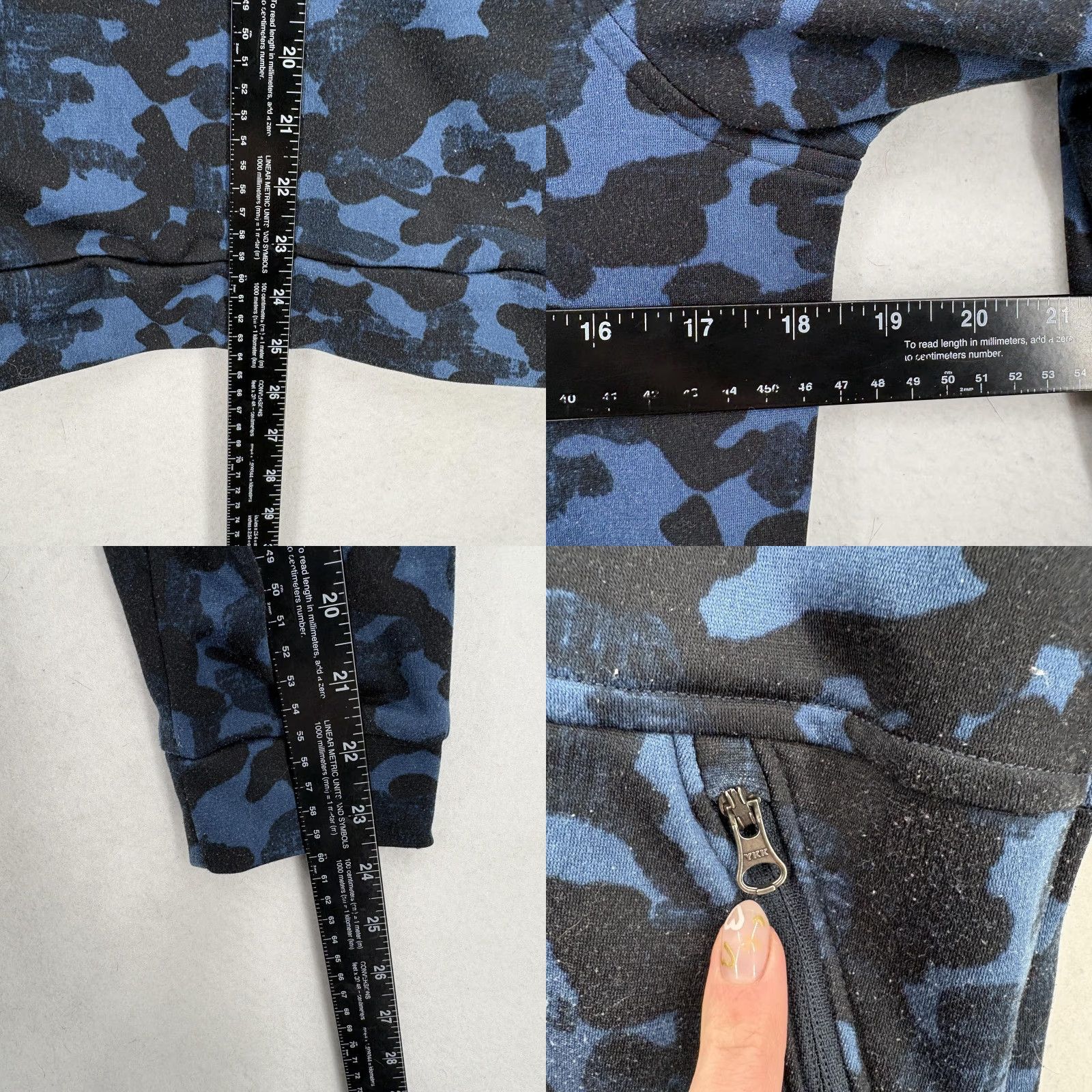 The North Face The North Face Fleece Jacket Womens Medium Blue Camo Full Zip Hiking Trail Camp Size M / US 6-8 / IT 42-44 - 8 Thumbnail