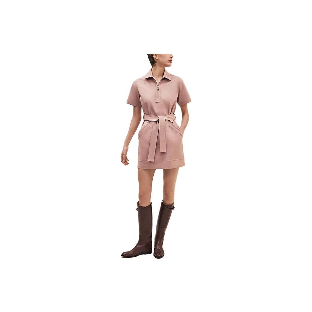 Hermes Hermes Pink Cotton Mini Dress Size 36 Size XS / US 0-2 / IT 36-38 - 1 Thumbnail