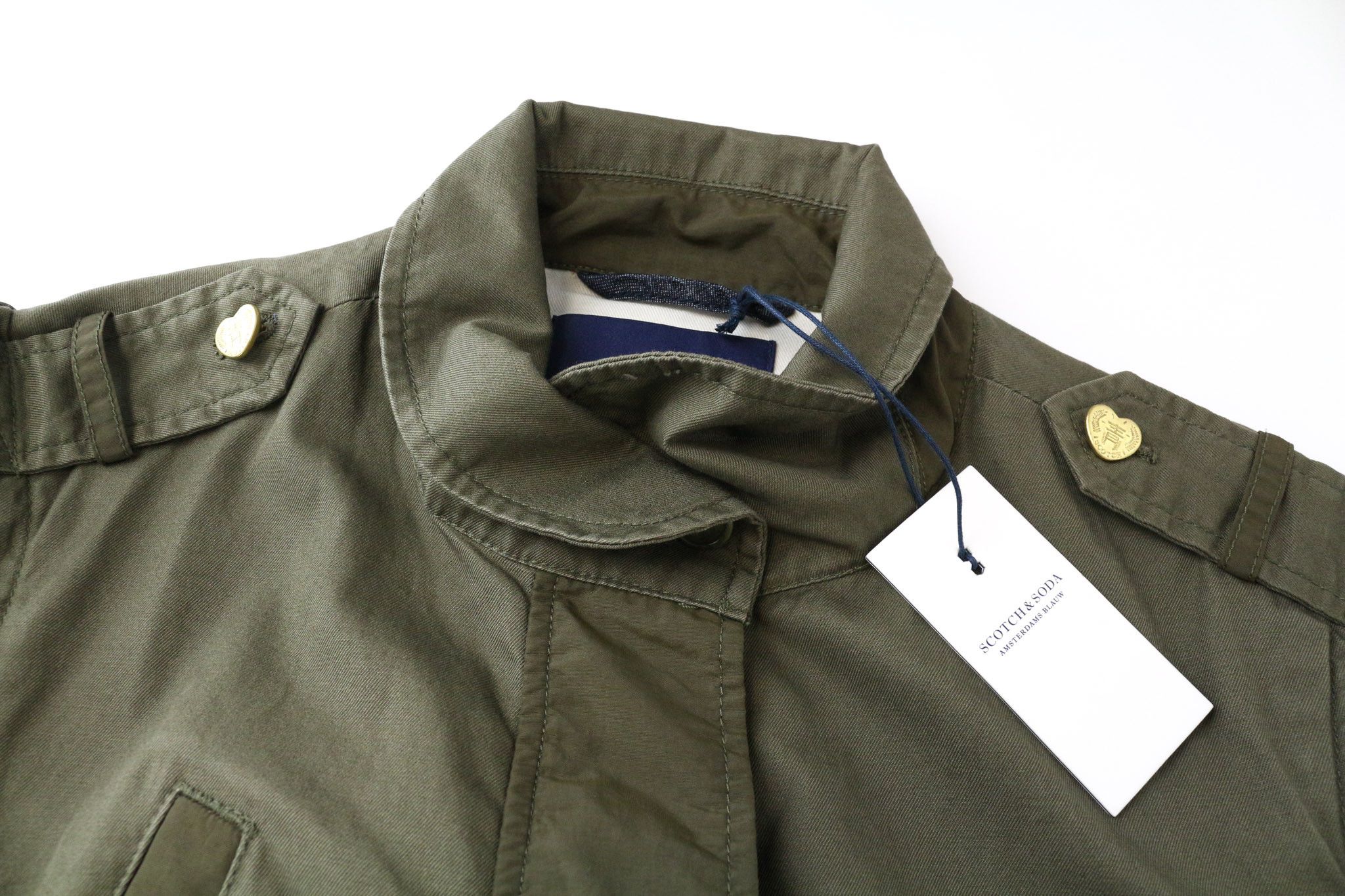 Scotch & Soda L Military Green 2-in-1 Cotton Jacket 74678 Size US L / EU 52-54 / 3 - 3 Thumbnail