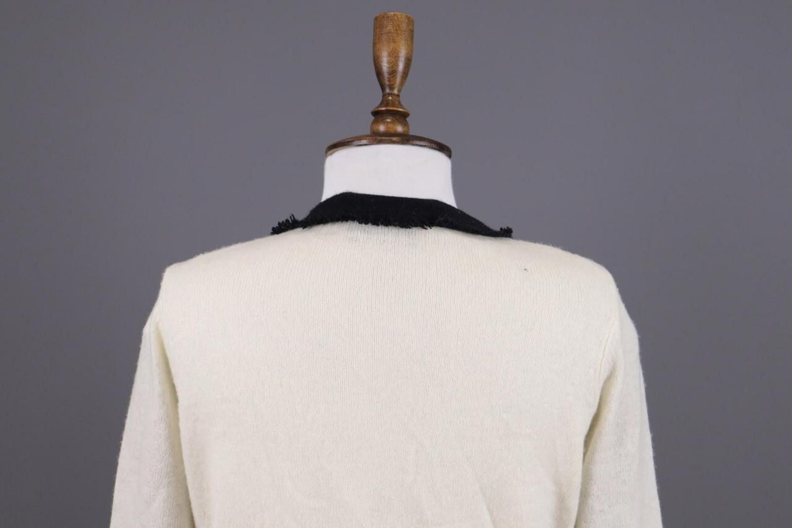 Designer Princess Goes Hollywood Beige Wool Cashmere Sweater Size 38 Size M / US 6-8 / IT 42-44 - 9 Thumbnail