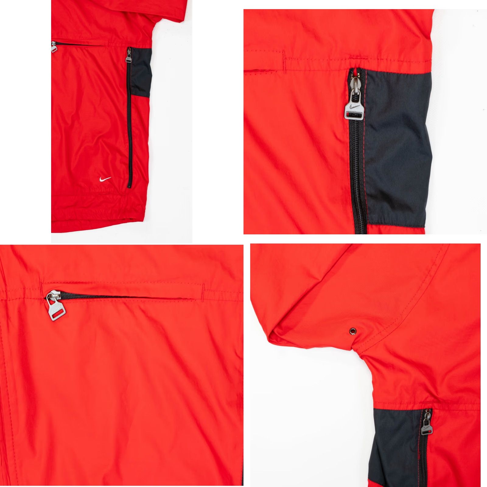 Nike VINTAGE Nike Windbreaker Jacket Red 90s Mens M Lightweight Casual Logo Zip Stand-Up Collar Size US M / EU 48-50 / 2 - 8 Thumbnail