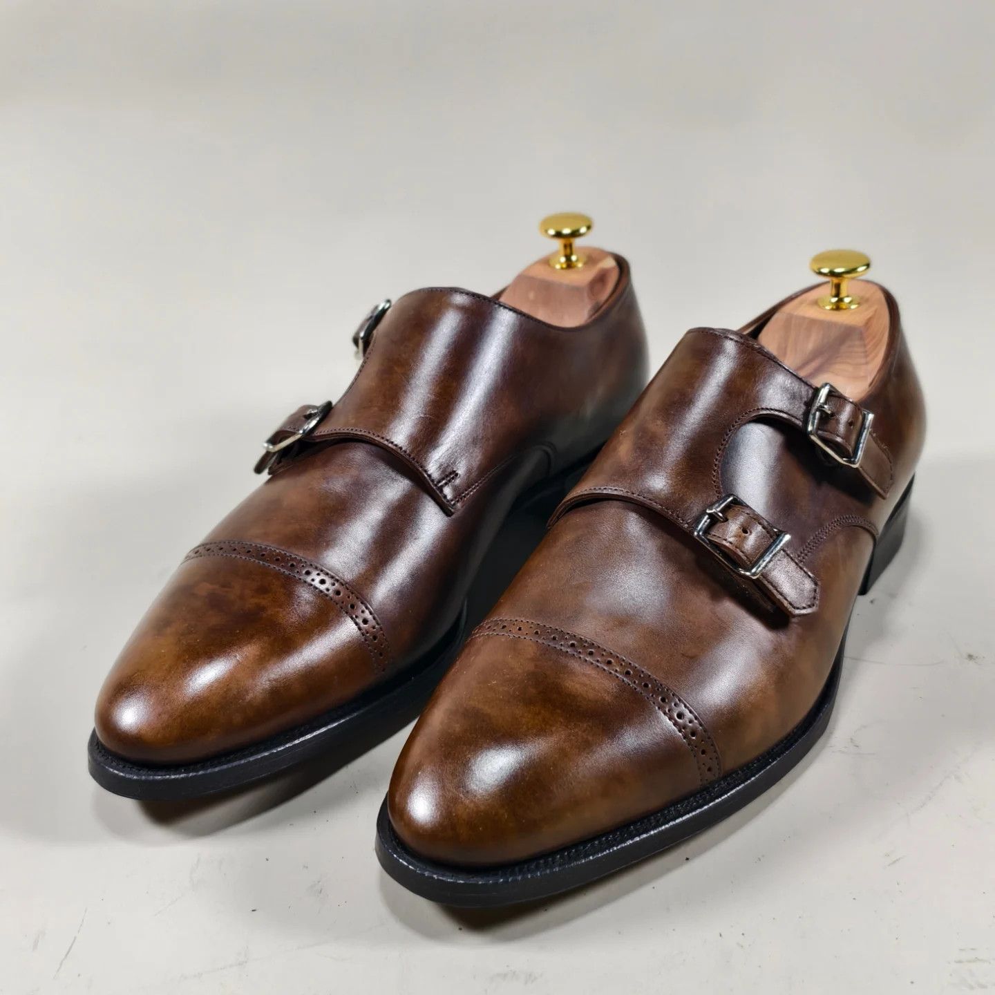 John Lobb John Lobb Prestige Collection Philip II Double Buckle Shoes Size US 9.5 / EU 42-43 - 1 Thumbnail