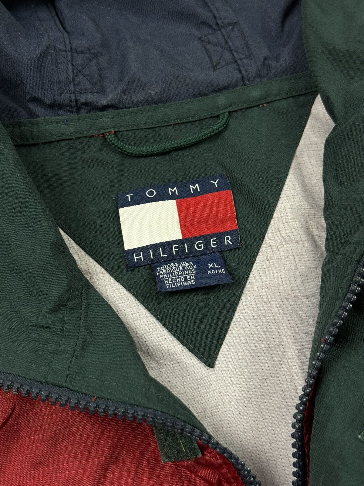 Tommy Hilfiger Vintage Tommy Hilfiger Red Anorak Jacket Size US XL / EU 56 / 4 - 14 Thumbnail