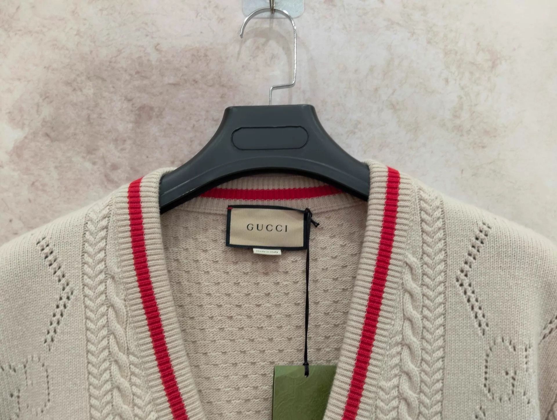 Gucci GUCCI Love Parade Striped V-neck LS Knit Cardi XL Size US XL / EU 56 / 4 - 3 Thumbnail
