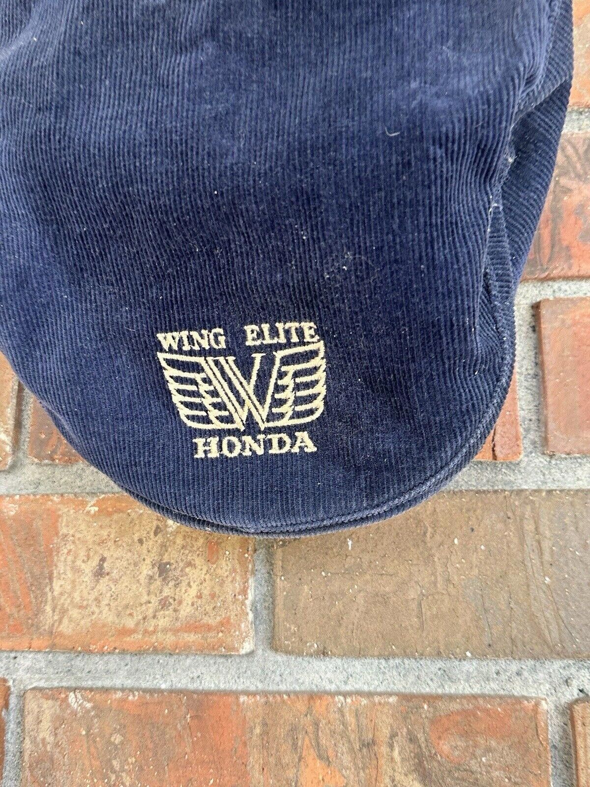 Honda Vtg 1980s HONDA WING ELITE Corduroy Golf Flat Snapback Size ONE SIZE - 3 Thumbnail