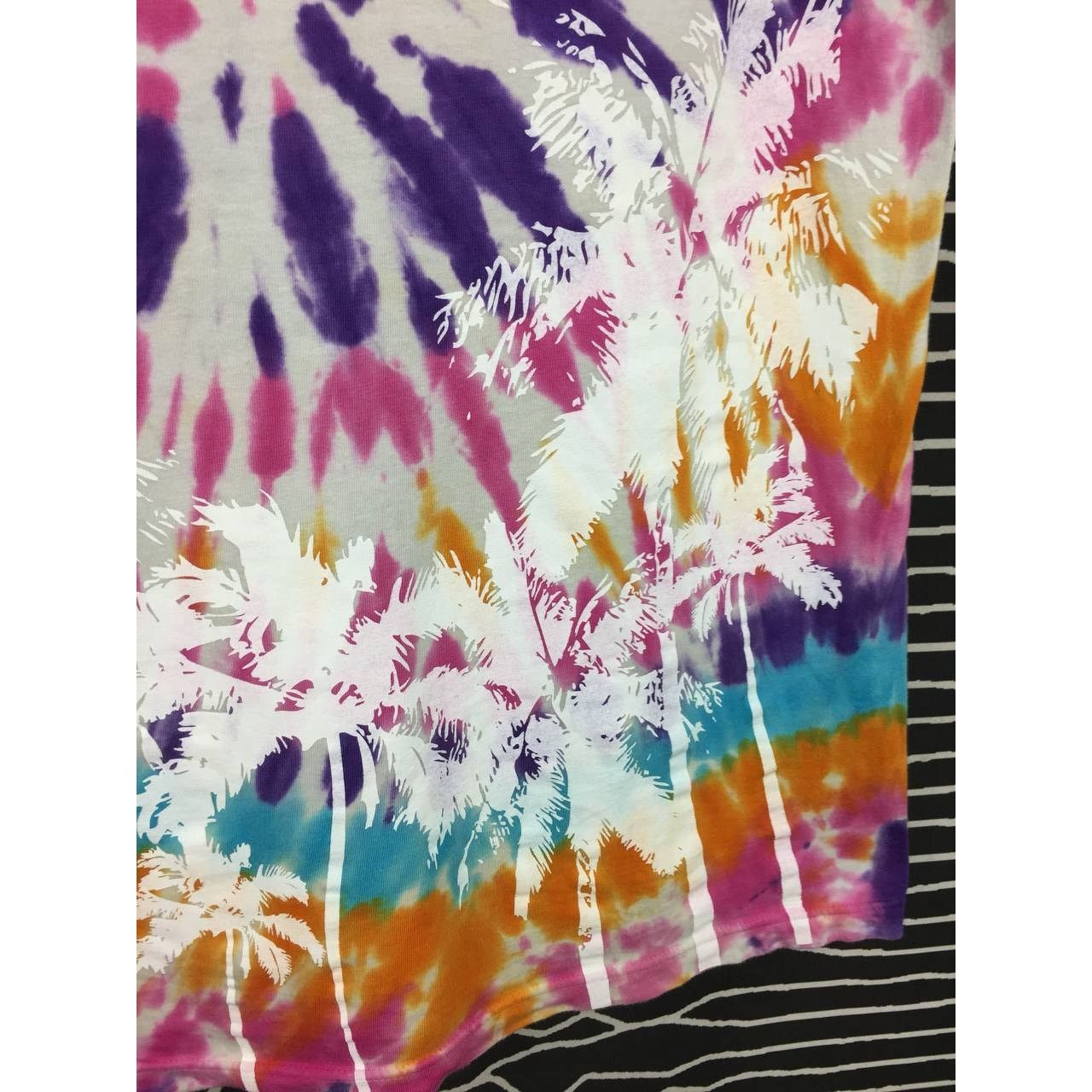 Japanese Brand Asse!! Records More Local More Global Spiral Tie Dye Tee Size US L / EU 52-54 / 3 - 7 Thumbnail