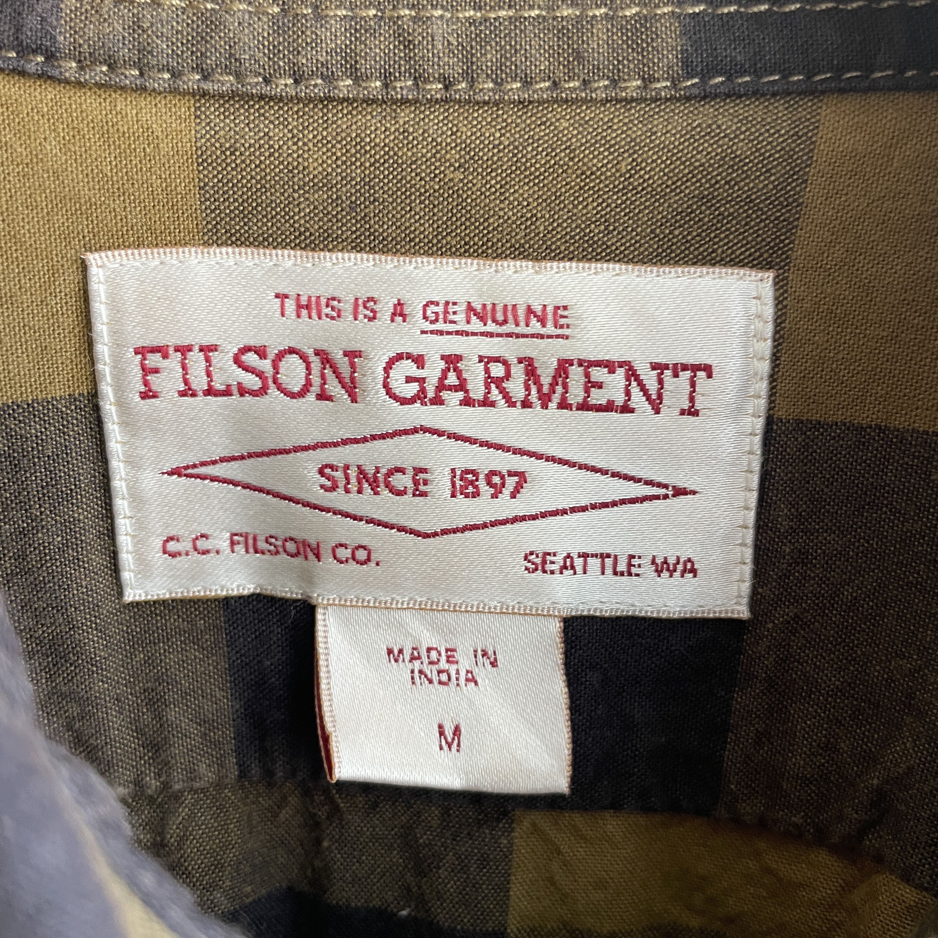 Filson Filson Vintage Wash Alaskan Guide Check Shirt Size M Size US M / EU 48-50 / 2 - 5 Thumbnail