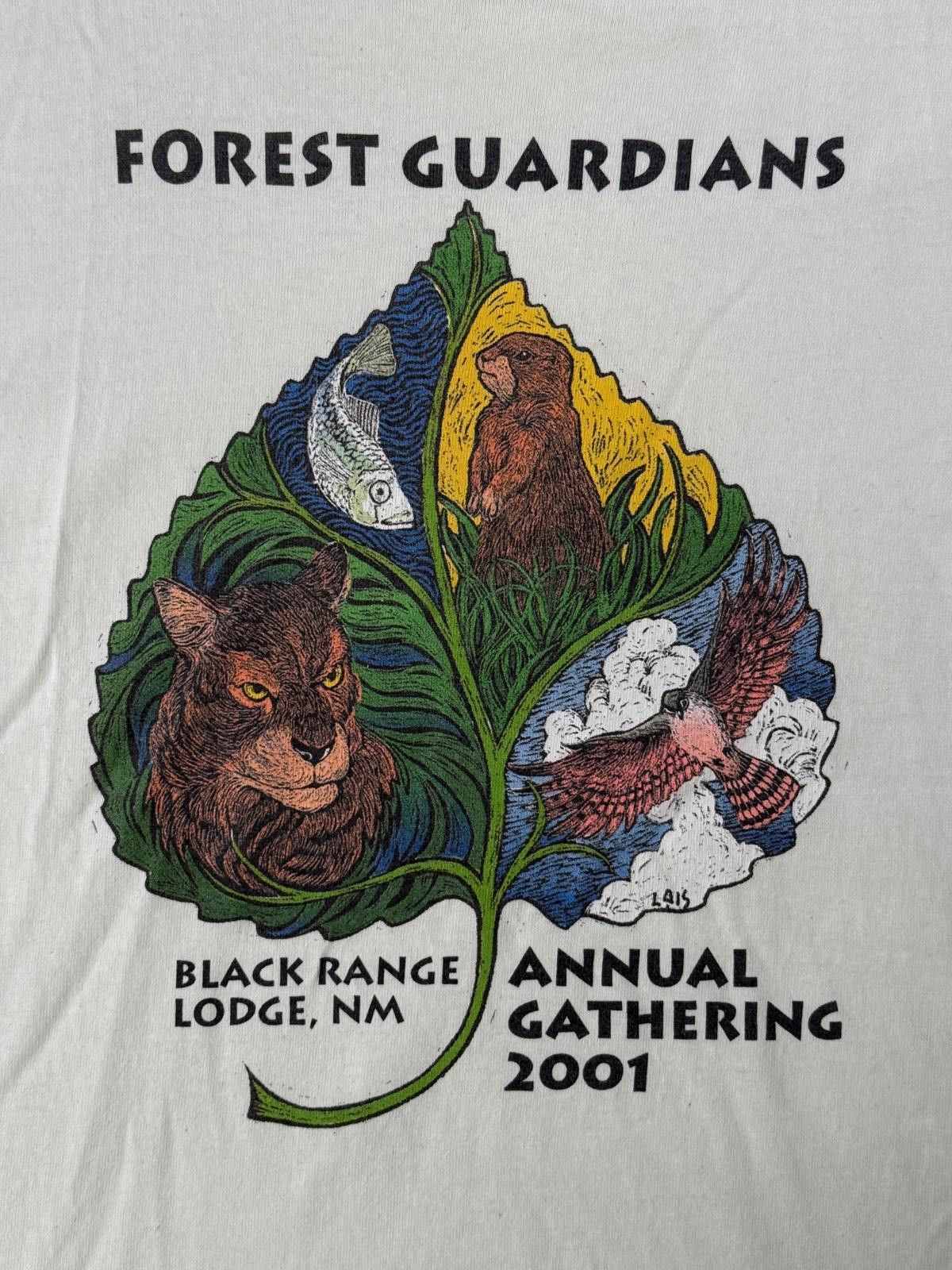 Designer VTG Forest Guardians T-shirt Annual Gathering 2001 Tee -M Size US XL / EU 56 / 4 - 3 Thumbnail