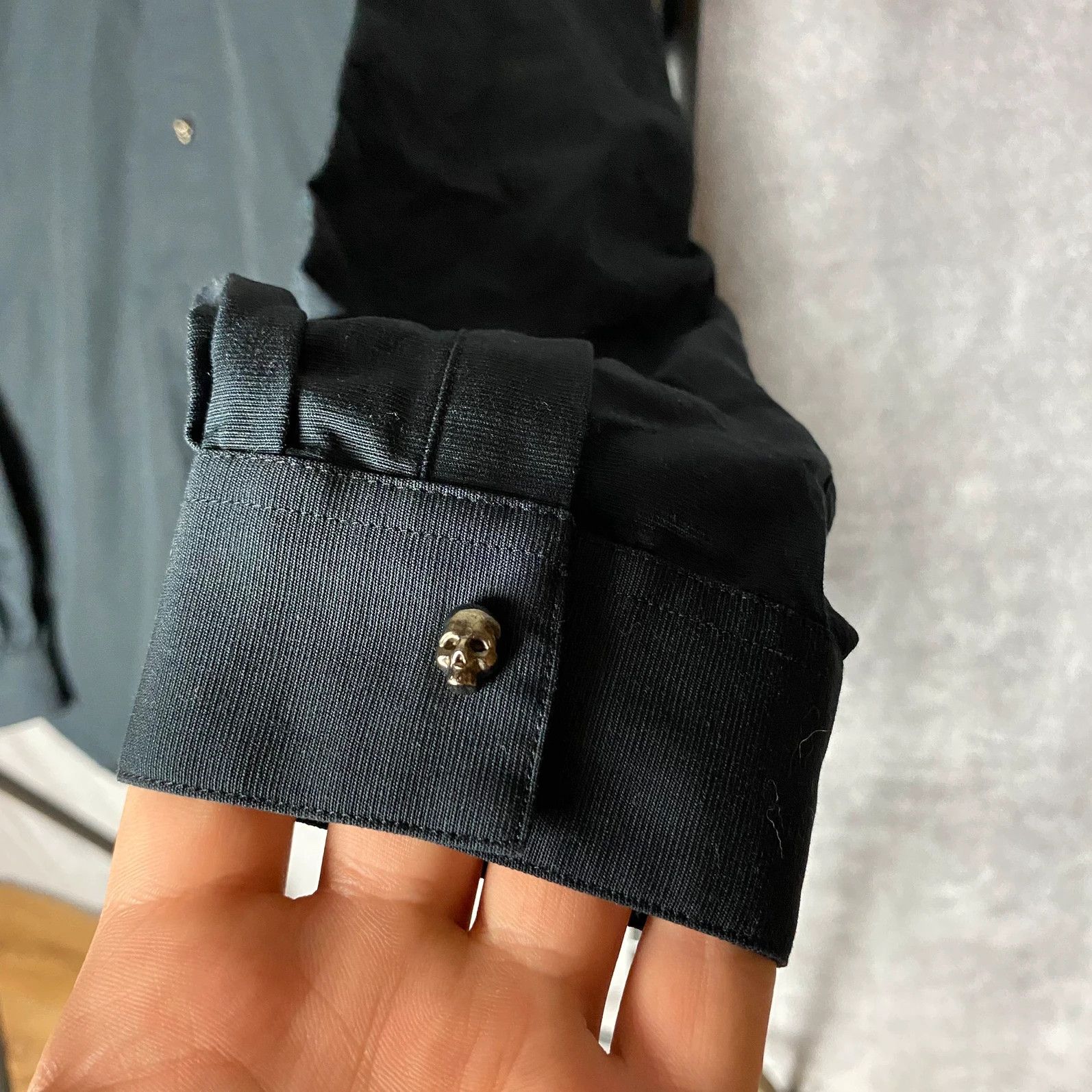 Designer × The Kooples The Kooples black with metal skulls Made in Poland Size US M / EU 48-50 / 2 - 5 Thumbnail