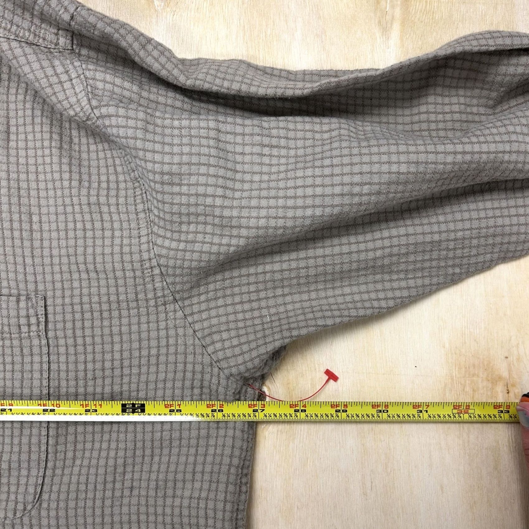 Faded Glory VINTAGE Faded Glory Shirt Mens XL Gray Check Long Sleeve Button Up Ramie Cotton Size US XL / EU 56 / 4 - 4 Thumbnail