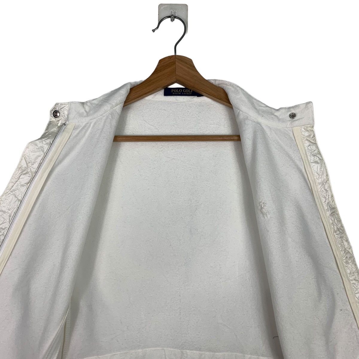 Polo Ralph Lauren POLO GOLF Ralph Lauren White Fleece Jacket #0202-C10 Size M / US 6-8 / IT 42-44 - 12 Thumbnail